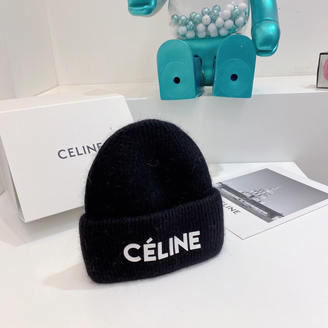 Celine-毛帽-黑色