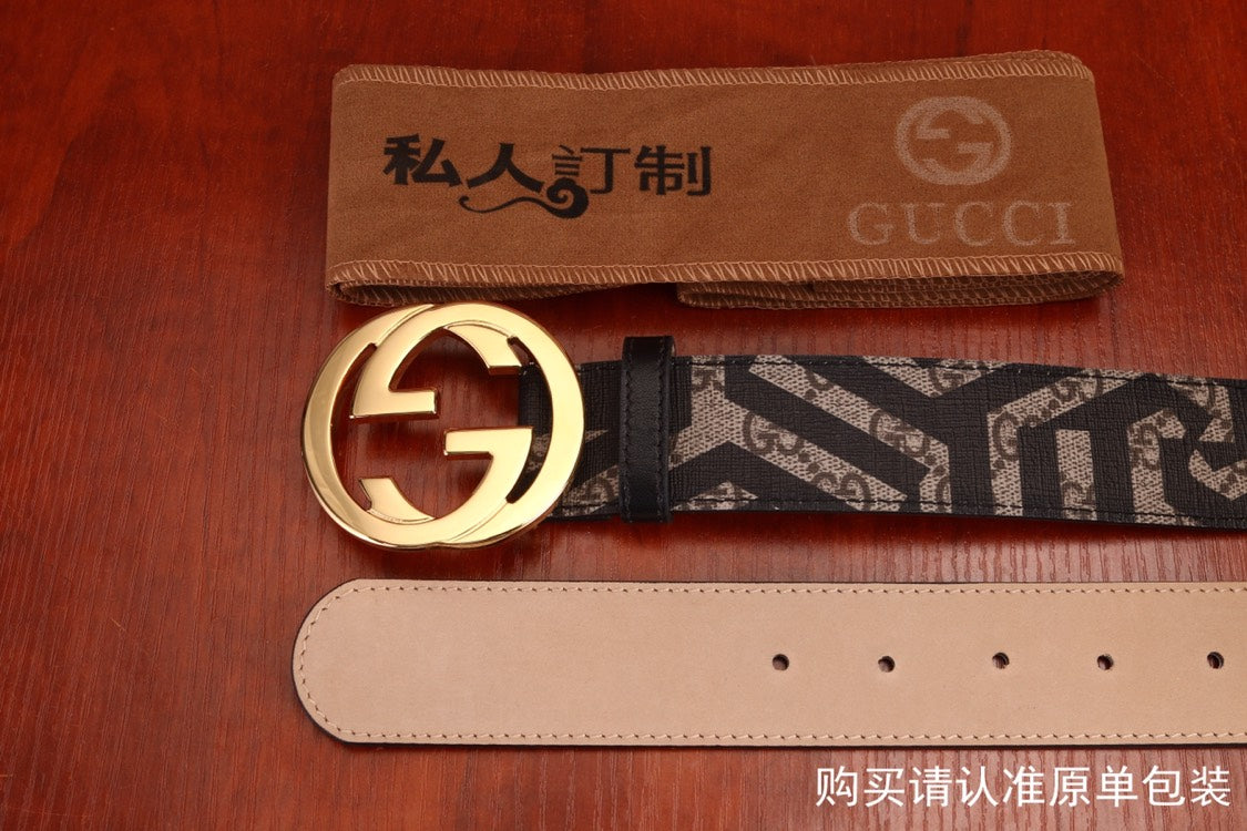 古G家-皮帶-3.8cm-男款