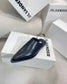 Jil sander-2022春夏 走秀新款 牛皮尖頭平底拖鞋