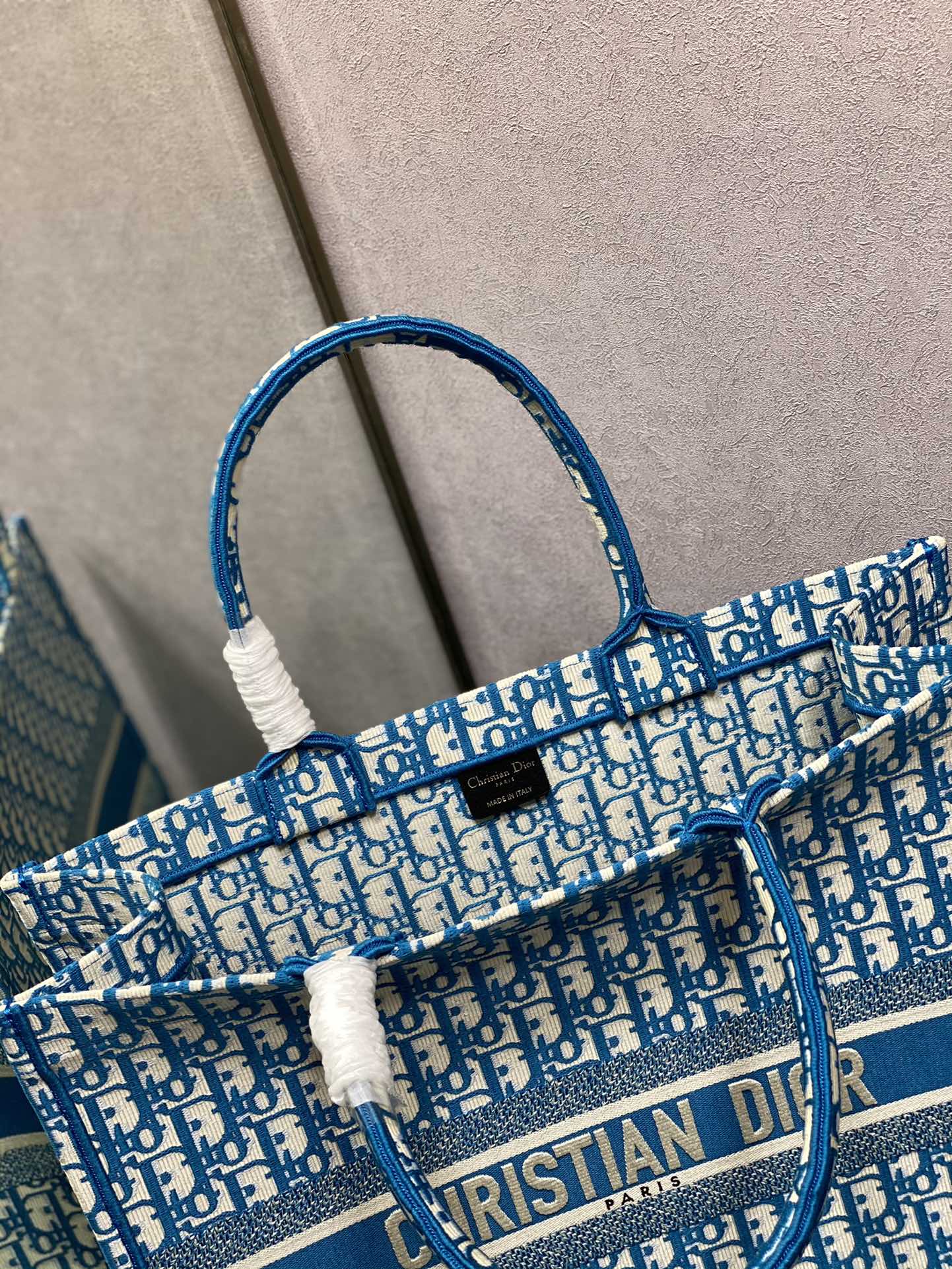Dior Book Tote-大號41.5cm-淺藍老花