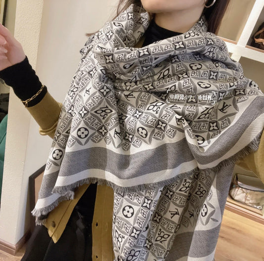 路L家-Monogram披肩-142.5cm