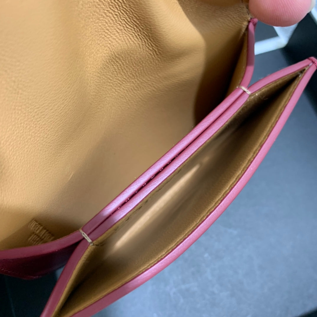 Loewe Goya 系列絲綢小牛皮卡包