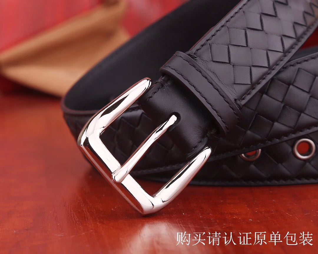 B編織-皮帶-3.4cm-男款