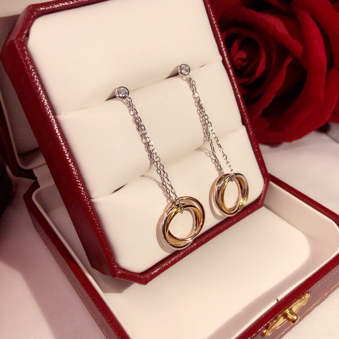 Cartier 三環耳環