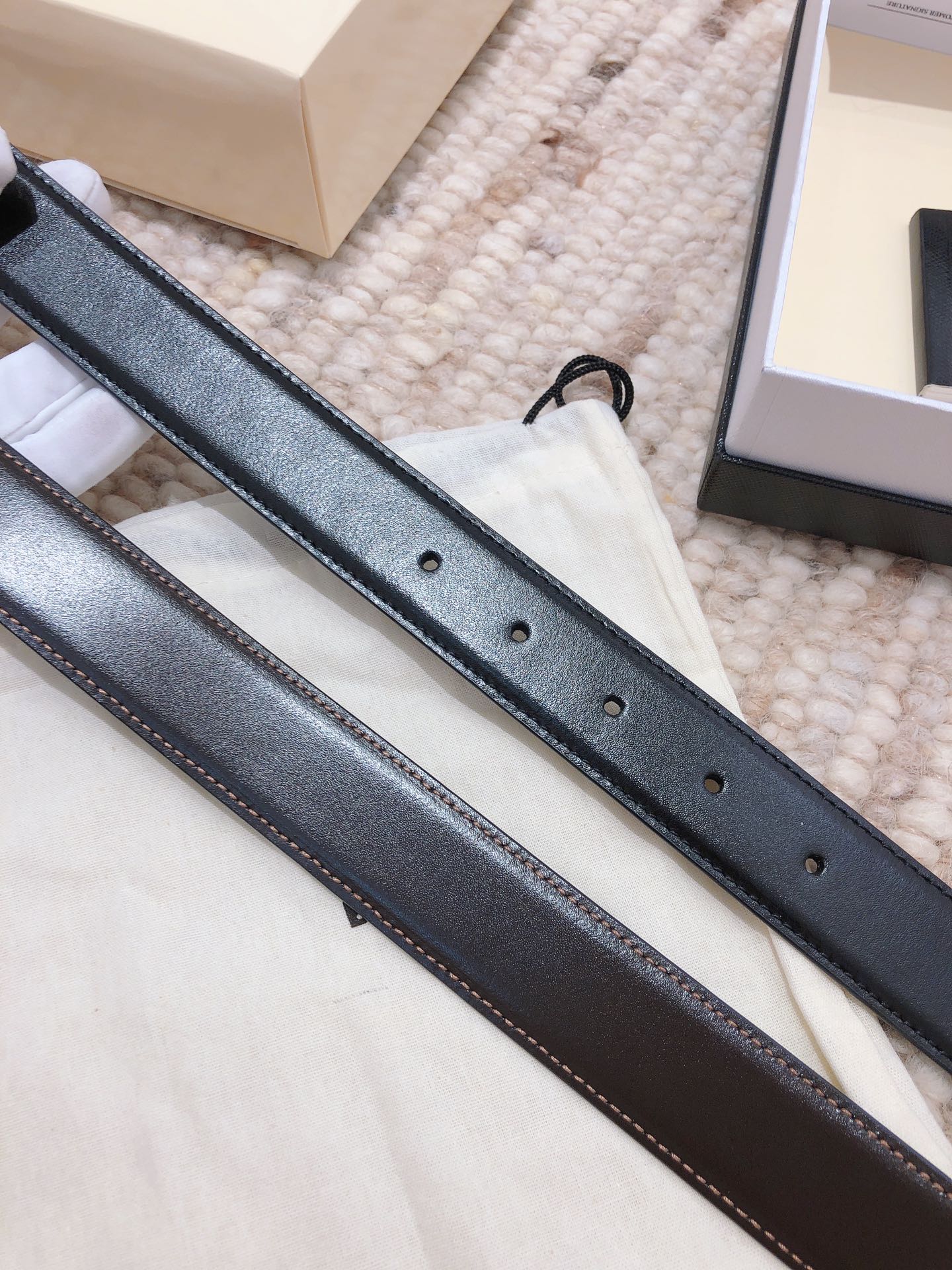 萬寶龍-皮帶-3.0cm-男款