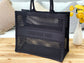 Dior Book Tote-大號41.5cm-黑色網格帆布