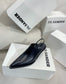 Jil sander-2022春夏 走秀新款 牛皮尖頭貓跟拖鞋