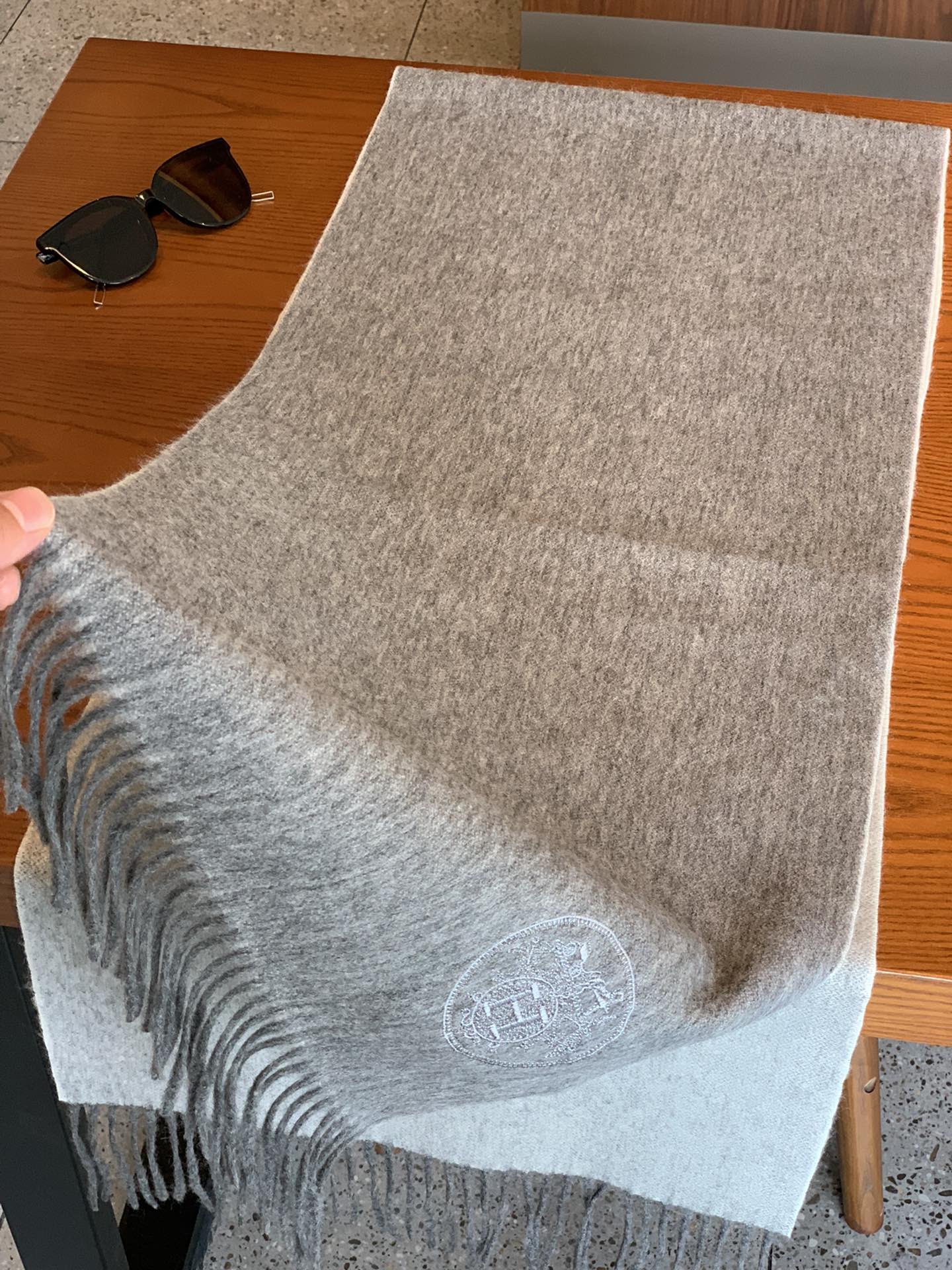小愛款-雙面羊絨圍巾 180*35cm