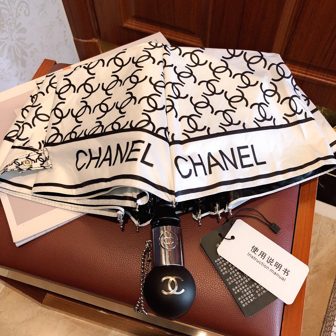 CHANEL-雨傘-白色