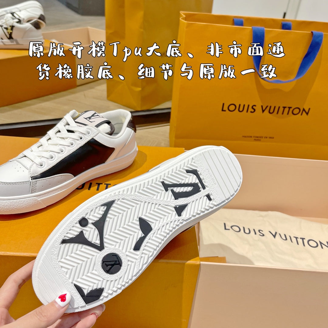 LV鞋-LV Trainer運動鞋休閒鞋 灰白款