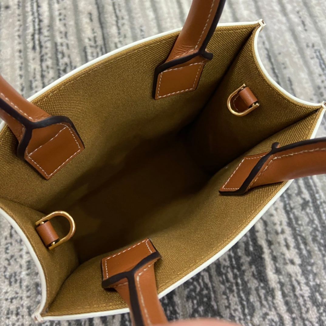 熱銷款 賽C家-Celine Mini Cabas 棕色老花