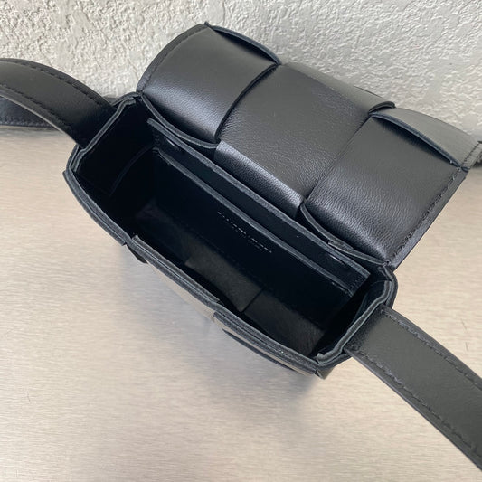 B編織-羊皮方格Mini cassette Bag 迷你編織包 12x8x4cm