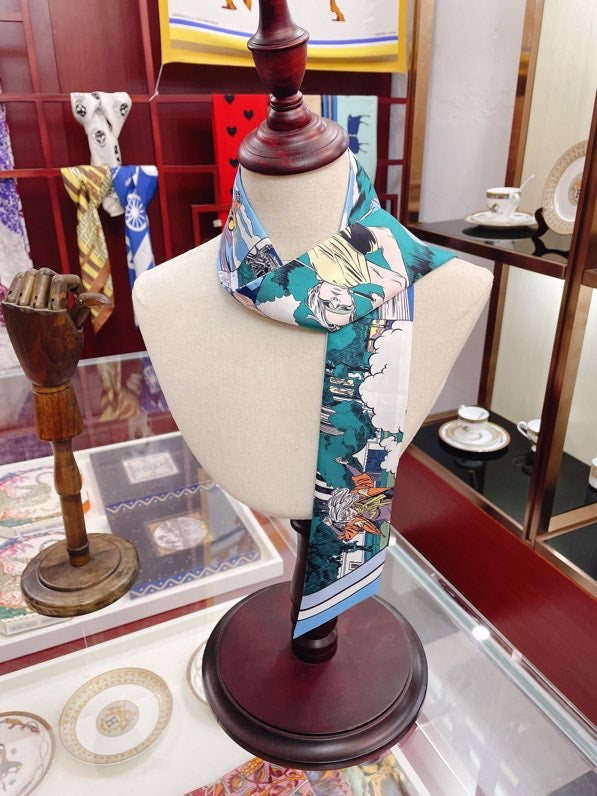 小愛款-全新系列Twilly-5*86cm-100%真絲斜紋雙面