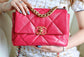 Chanel 19Bag-小號桃紅色