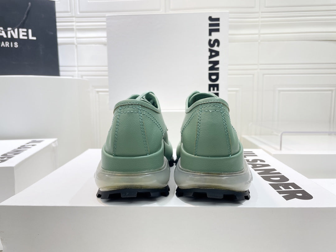 Jil sander-2022秋冬 爆休閒系列 厚底透明跟低幫休閒鞋 情侶款
