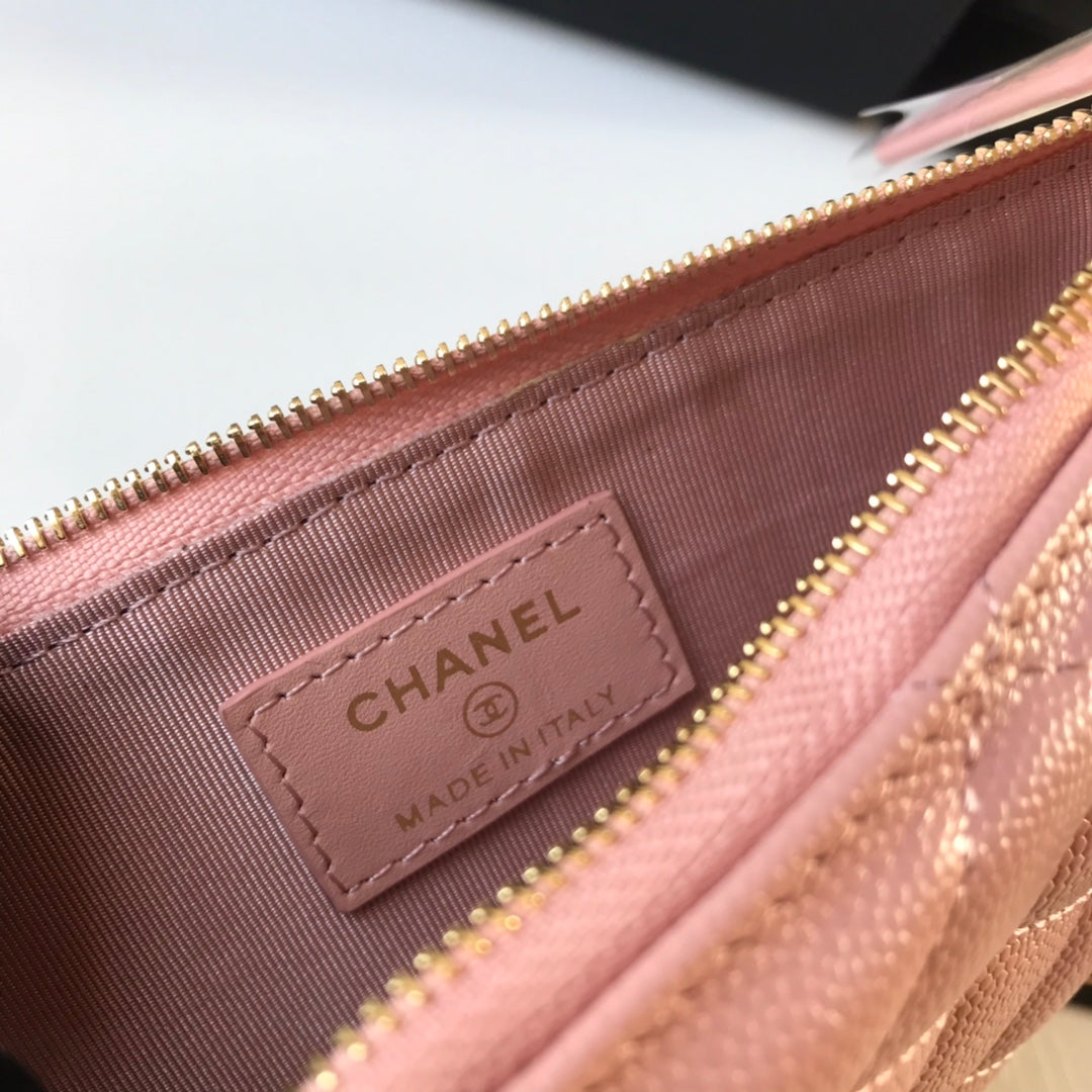 Chanel 拉鍊長夾卡包-扁長夾