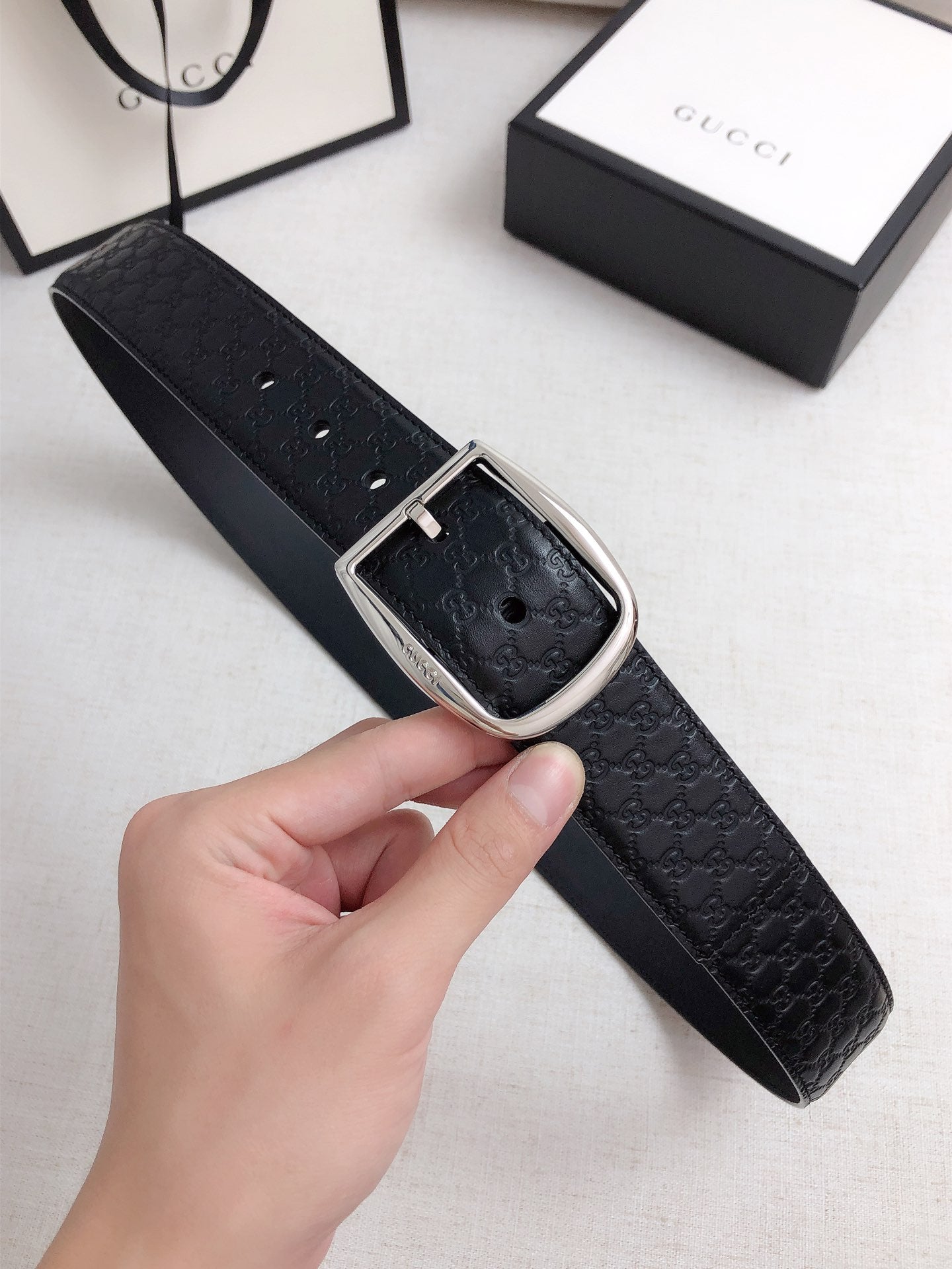 古G家-皮帶-4.0cm-男款
