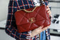 Chanel 19Bag-小號棗紅色