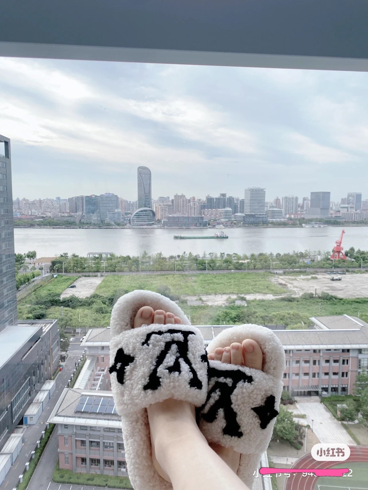 路L家-Paseo Comfort 系列 泰迪毛毛拖鞋 白色