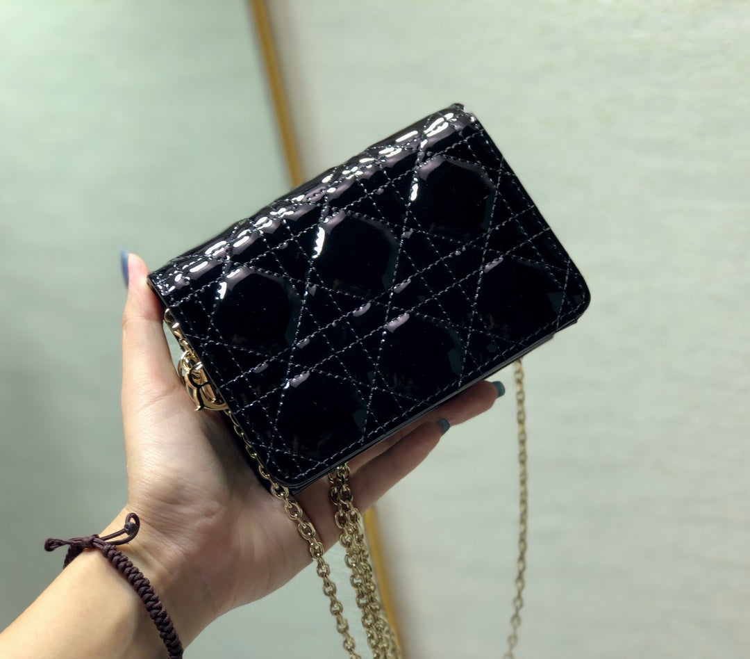 Dior Lady Dior Nano 鏈條卡包／腰包