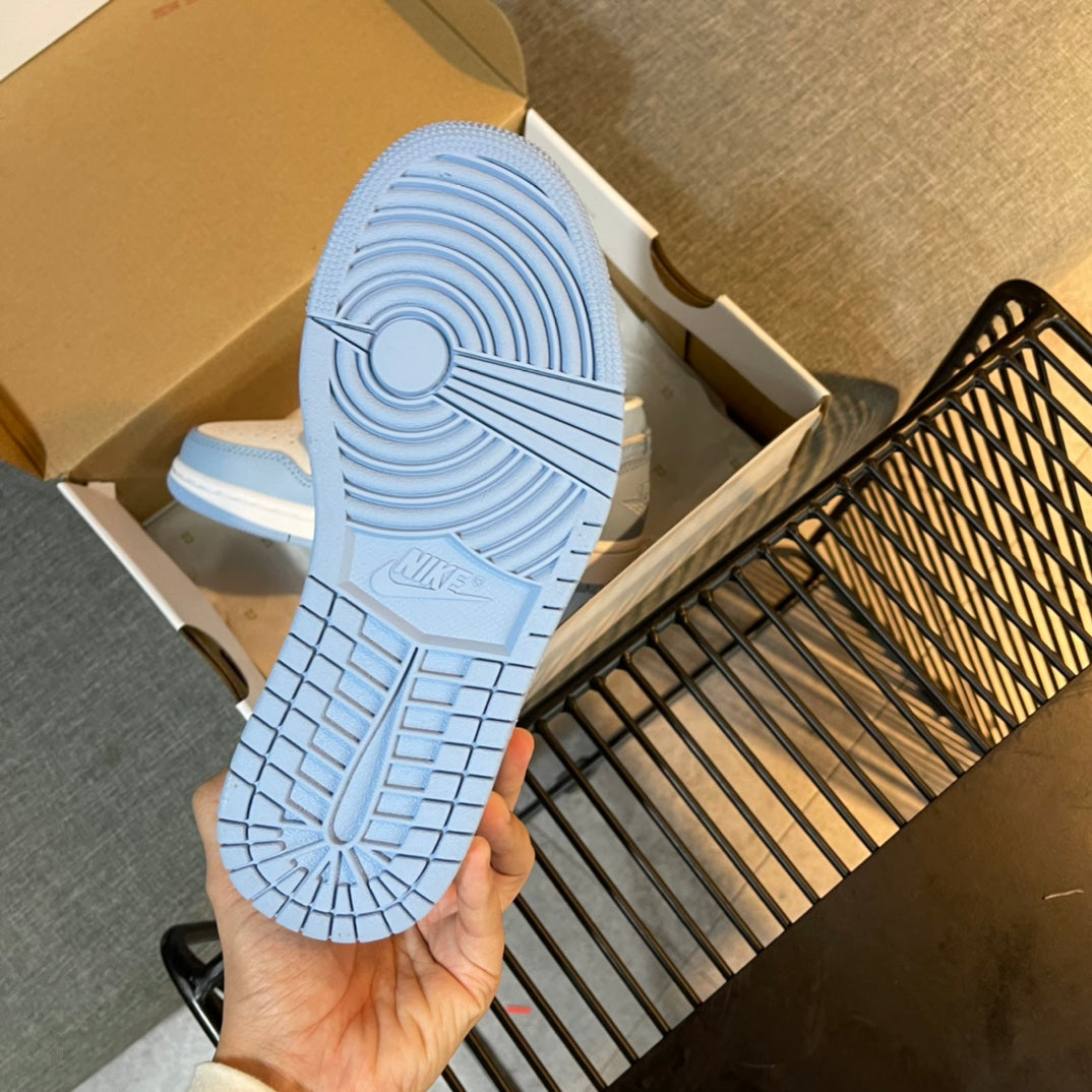 N1K-Air Jordan 1 Low 板鞋 休閒鞋 藍色