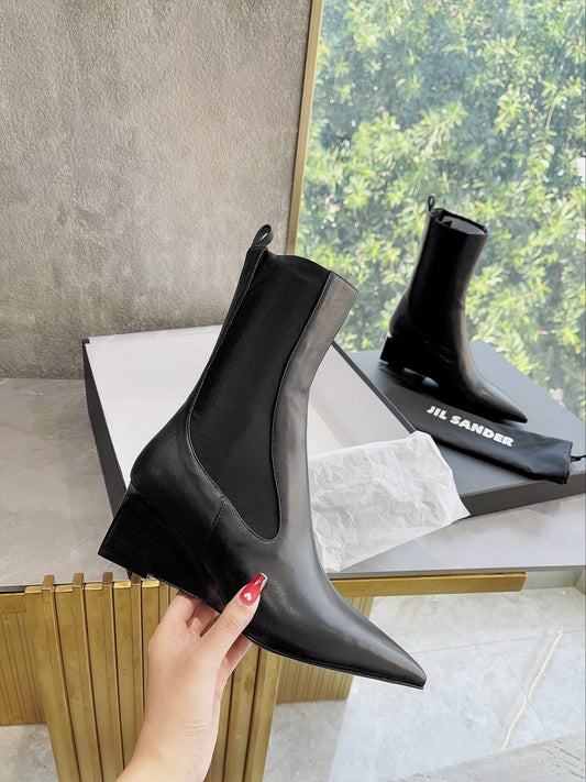 Jil sander-2022早春新款 尖頭短靴
