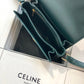 Celine TRIOMPHE 中號小牛皮-墨綠色