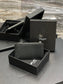 YSL 新品卡包_黑色銀扣