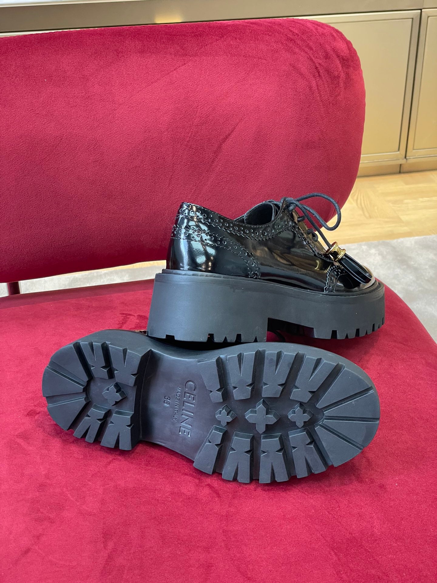 賽C家-22秋冬新款樂福鞋 跟高5cm（尺碼35-41）