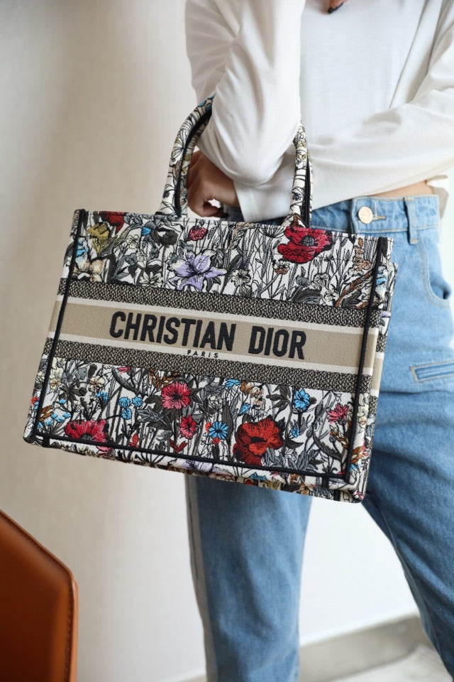 Dior Book Tote-小號36.5cm-月季花系列