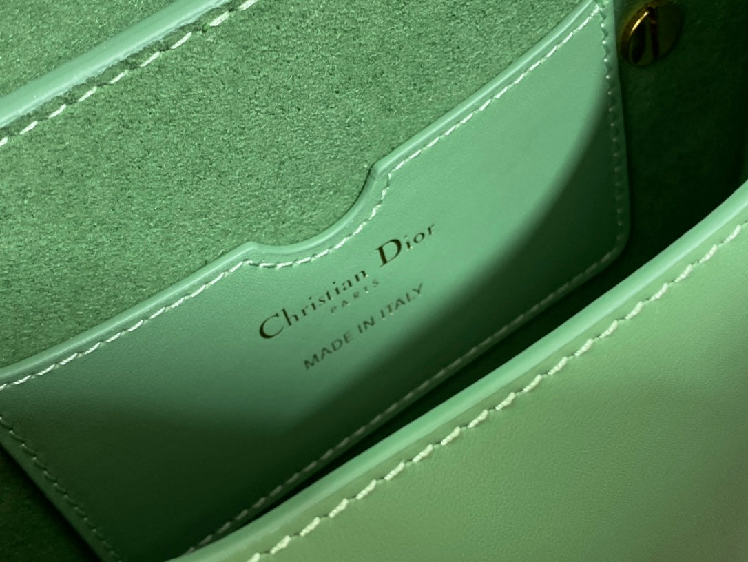 Dior Bobby-小號18cm-薄荷綠牛皮