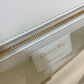 Dior Caro 大號28cm-白色小牛皮