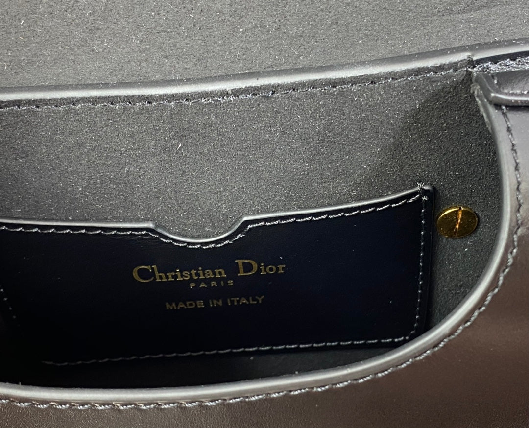 Dior Bobby-小號18cm-黑色牛皮
