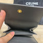 Celine 三折短夾-灰色掌紋