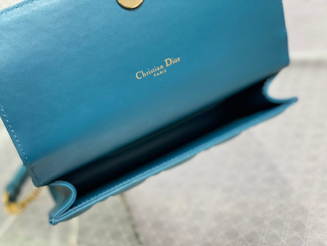 Dior-Caro 菱格紋 小牛皮 鍊條包