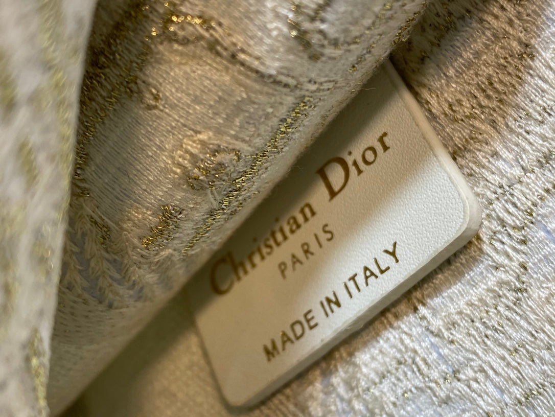 Dior Book Tote-Mini 23cm-金字老花 聖誕限定
