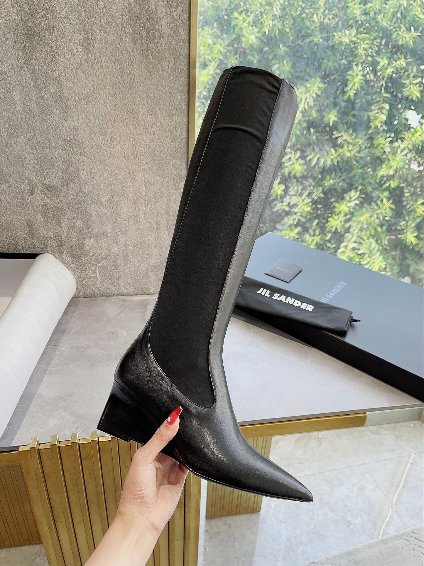 Jil sander-2022早春新款 尖頭長靴