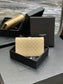 YSL 新品短夾_ 杏色金扣