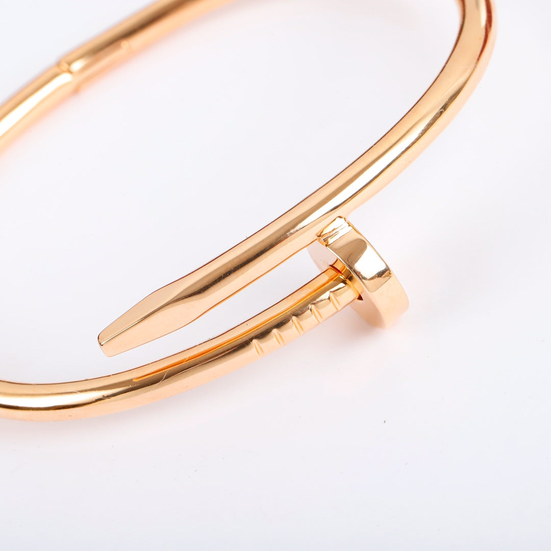 Cartier 釘子手鐲-黃金/玫瑰金/白金-無鑽