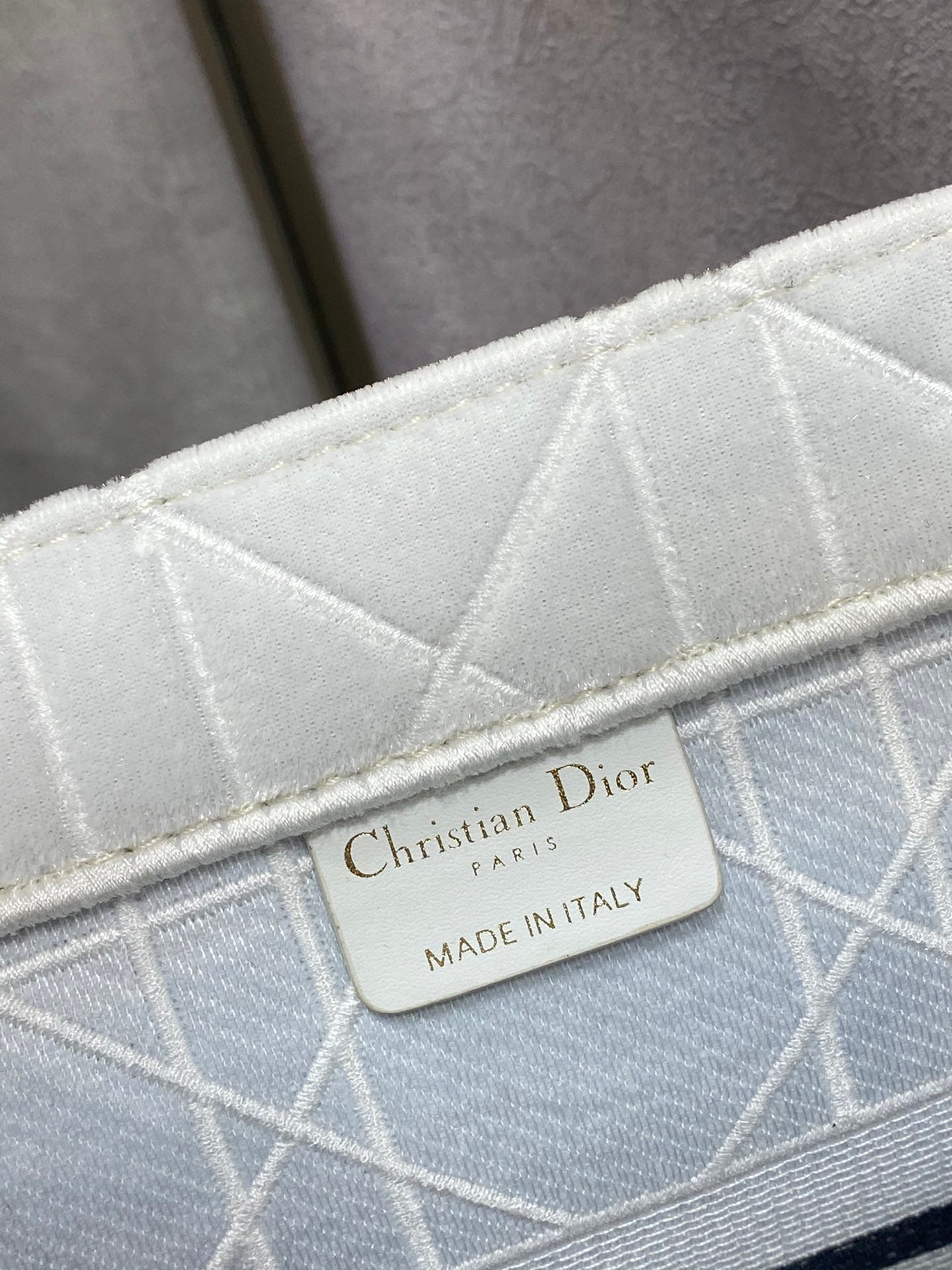 Dior Book Tote-小號36.5cm-秋冬絲絨菱格系列