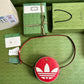 古G家- adidasxGucci聯名系列 肩背包 22x22x7cm 紅色拼
