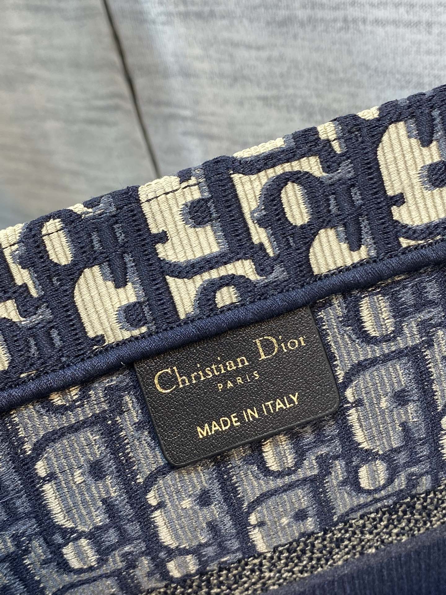 Dior Book Tote-小號36.5cm-深藍老花