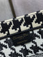 Dior Book Tote-小號36.5cm-黑色千鳥格