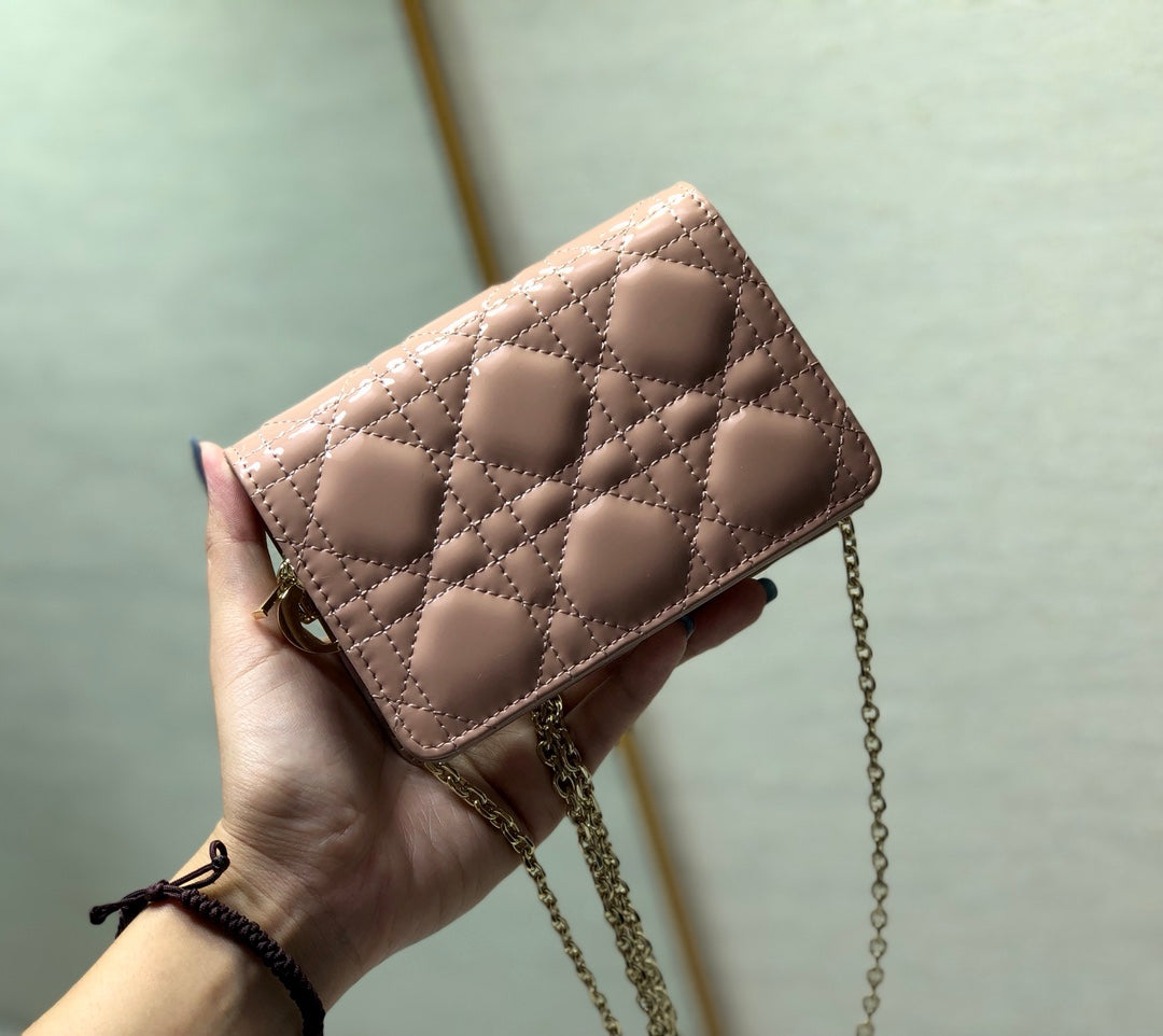 Dior Lady Dior Nano 鏈條卡包／腰包