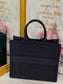 Dior Book Tote-大號41.5cm-刺繡黑藤格