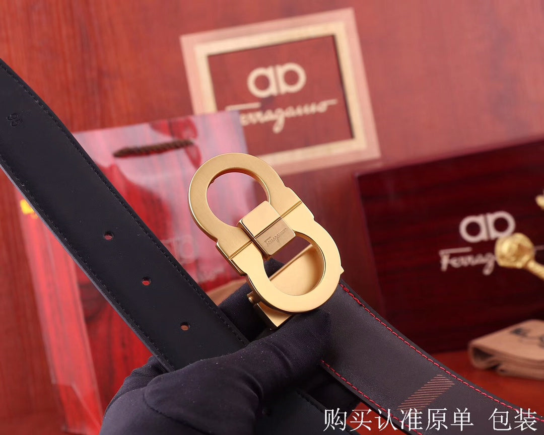SF菲拉格-皮帶-3.4cm-男款