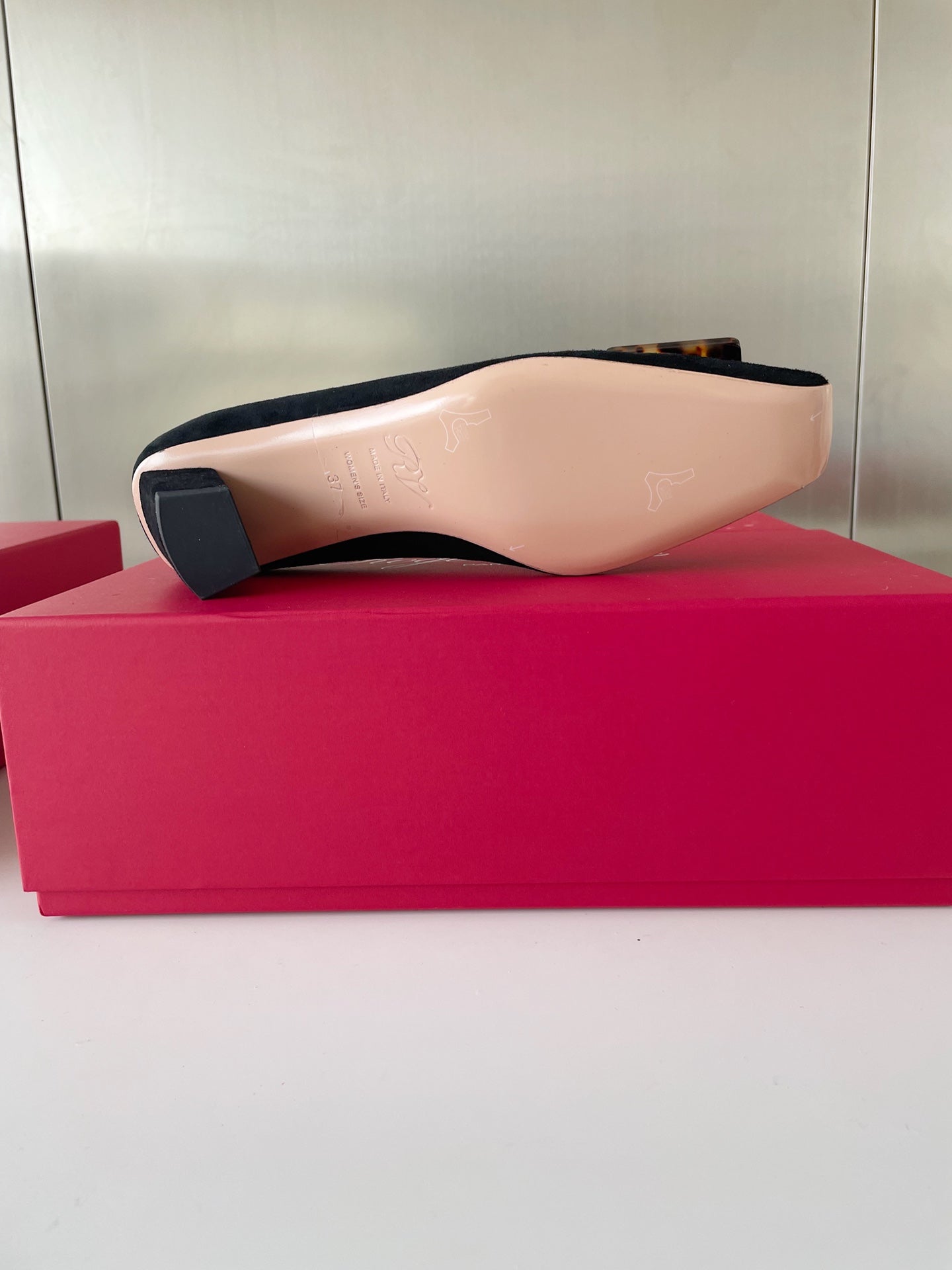 Roger Vivier Belle玳瑁扣方頭鞋