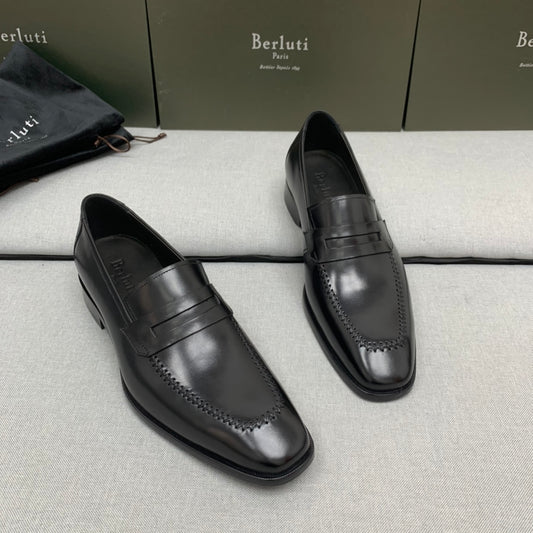 Ber-手工皮鞋 黑色