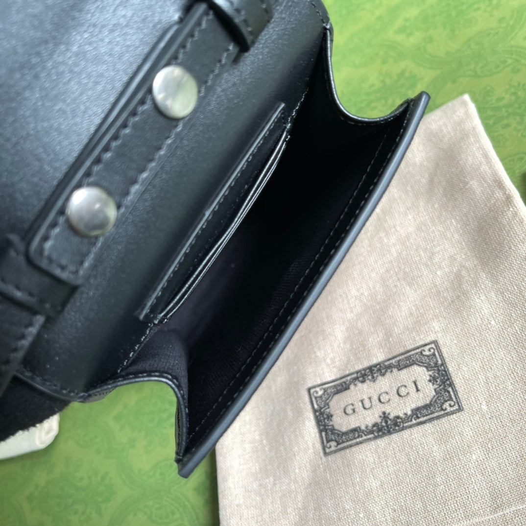 Gucci 黑色蜜蜂手機包