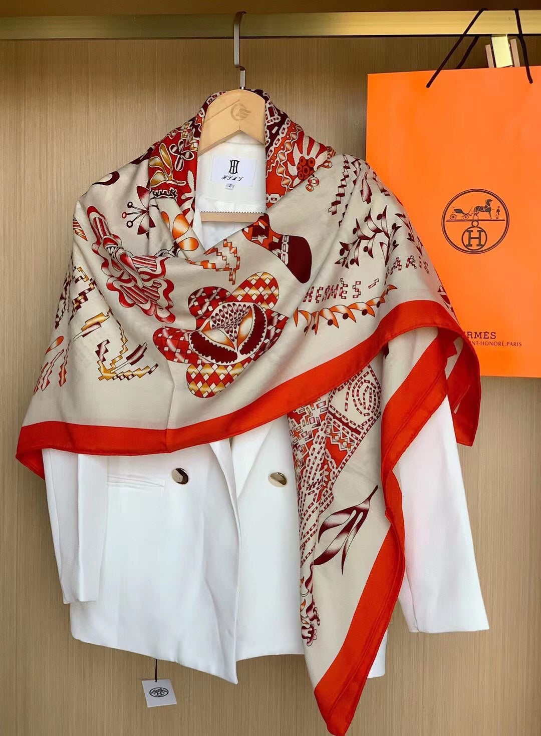 小愛款-等待尤利西斯圍巾 140*140cm 70%山羊絨+30%真絲